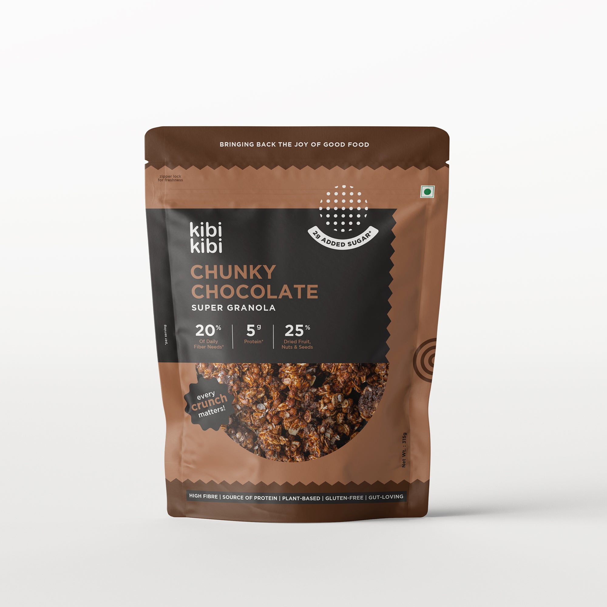 Super Granola - Chunky Chocolate 315g pack (7 Servings)