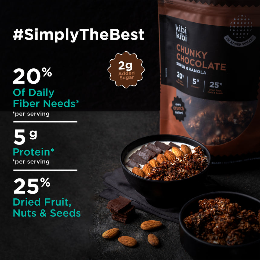 Super Granola - Chunky Chocolate 315g pack (7 Servings)