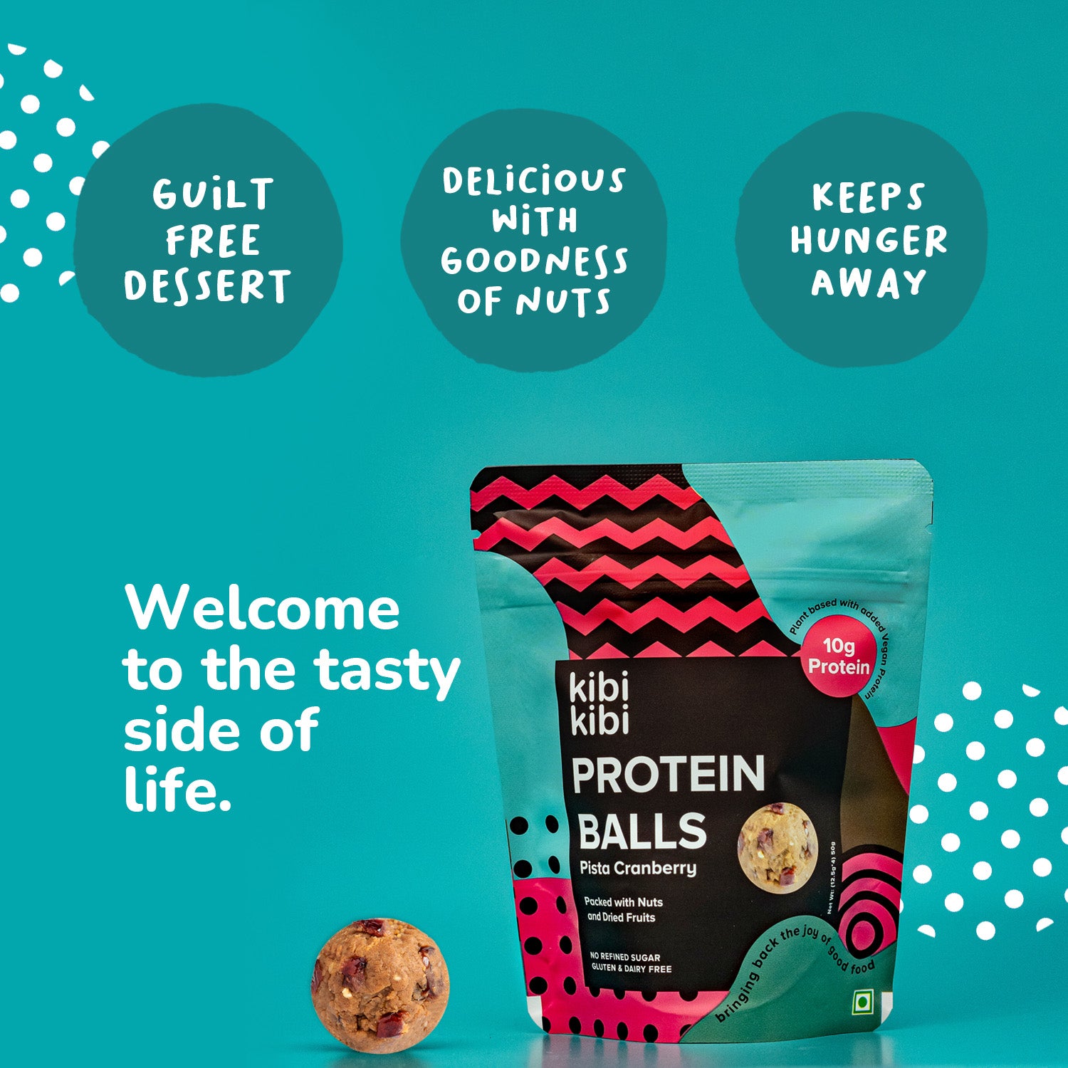 Protein Balls - Pista Cranberry (6 Packs)
